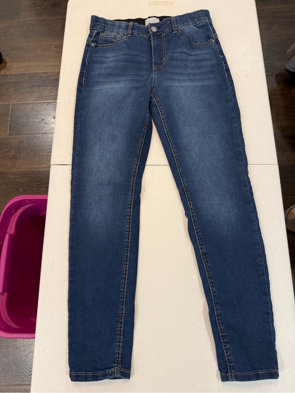 Angels Women's Mid-Dark Blue Skinny Jeans